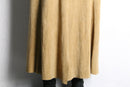 beige suede leather skirt