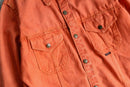 vivid orange tracker shirt jacket