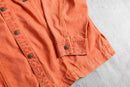 vivid orange tracker shirt jacket
