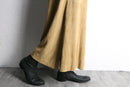 beige suede leather skirt