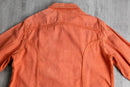 vivid orange tracker shirt jacket