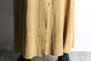beige suede leather skirt