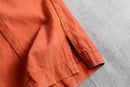 vivid orange tracker shirt jacket