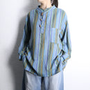 mulch color half button shirt