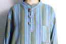mulch color half button shirt