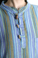 mulch color half button shirt