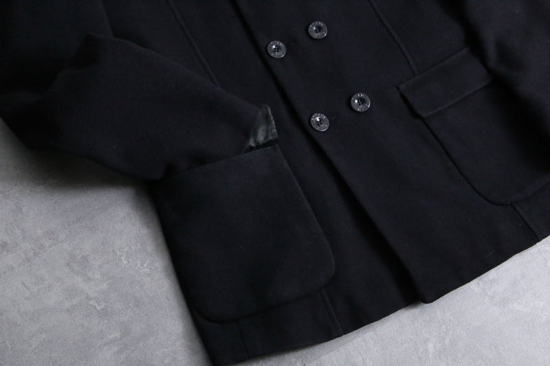 1990s ARMANI JEANS melton wool pea coat