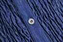 Indigo pleats design jacket