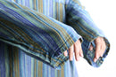 mulch color half button shirt