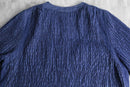 Indigo pleats design jacket