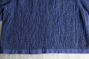 Indigo pleats design jacket