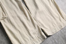 linen rayon ivory wide cargo pants