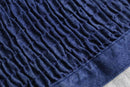 Indigo pleats design jacket