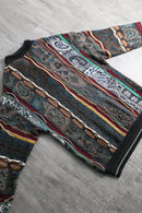 1990-00s ALFANI 3D knit polo