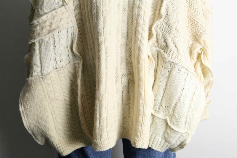 "Re:make" short length knit cardigan