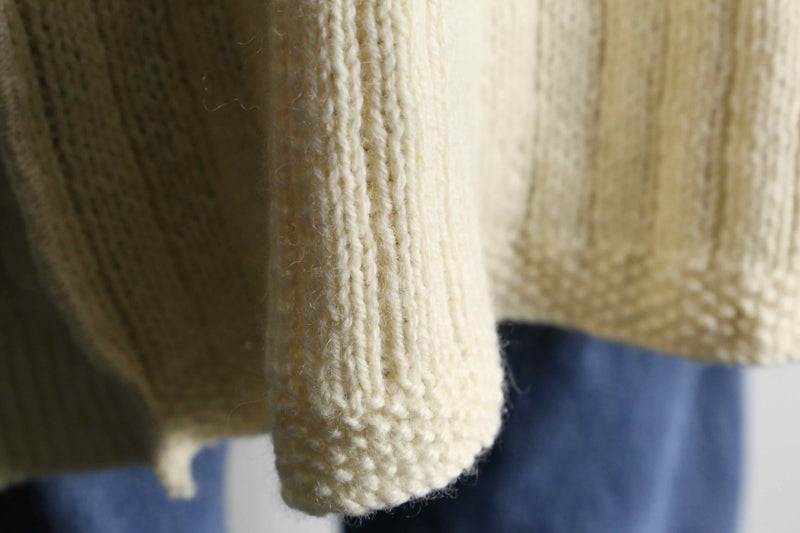 "Re:make" short length knit cardigan