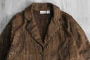 ”CHICO’S” paisley botanical pattern short jacket