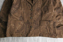 ”CHICO’S” paisley botanical pattern short jacket