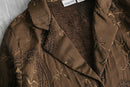 ”CHICO’S” paisley botanical pattern short jacket