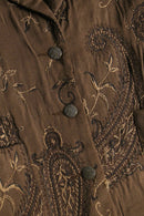 ”CHICO’S” paisley botanical pattern short jacket