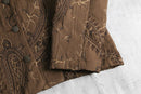 ”CHICO’S” paisley botanical pattern short jacket