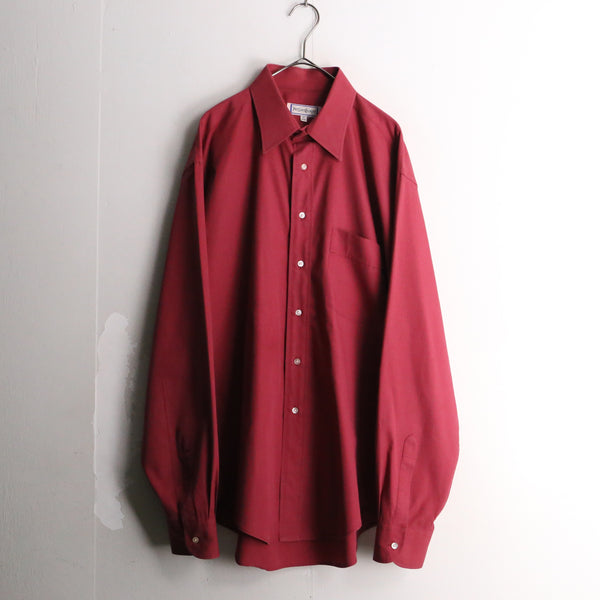 “Yves Saint Laurent” red color dress shirt