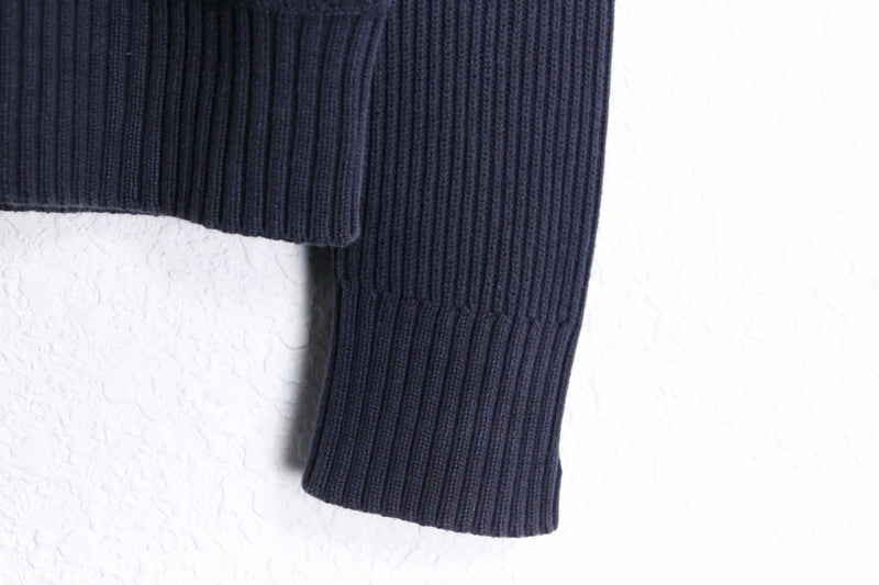 black eyelet gimmick drivers knit