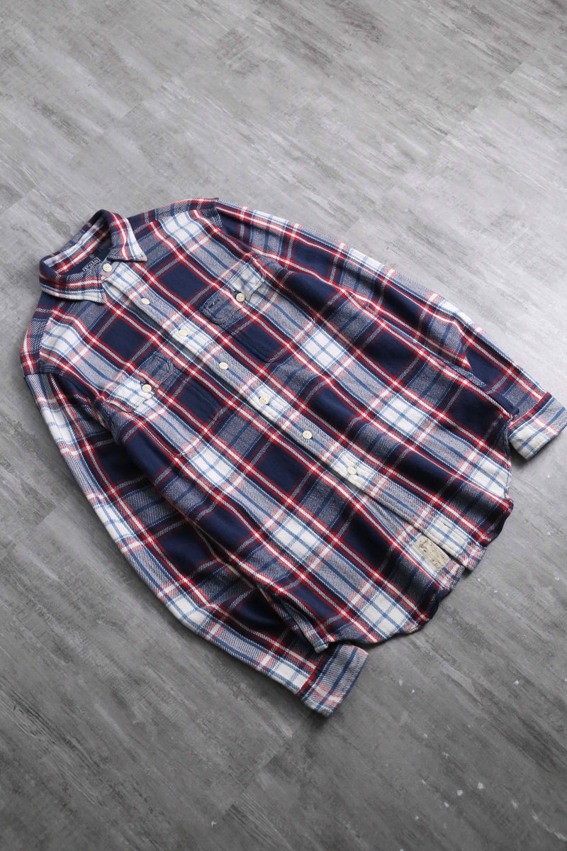 1990s Polo by RL cotton flannel check shirt