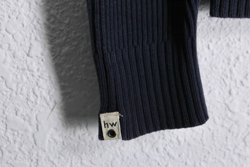 black eyelet gimmick drivers knit