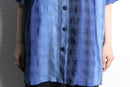 gradation color block design s/s shirts