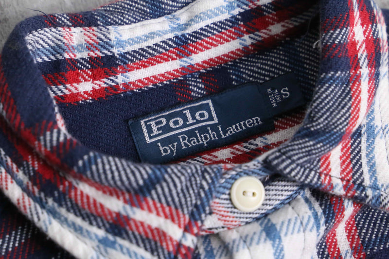 1990s Polo by RL cotton flannel check shirt