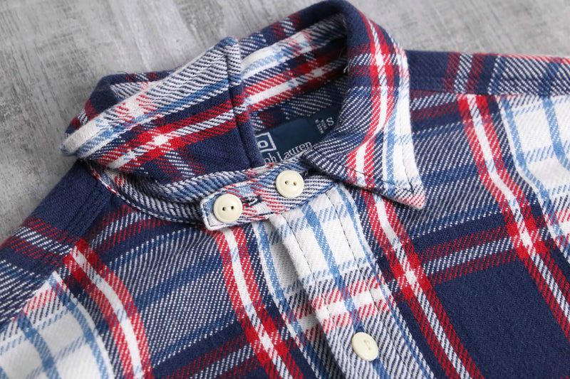 1990s Polo by RL cotton flannel check shirt