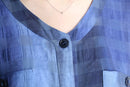 gradation color block design s/s shirts