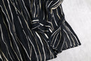 art stripe rayon sheer shirt