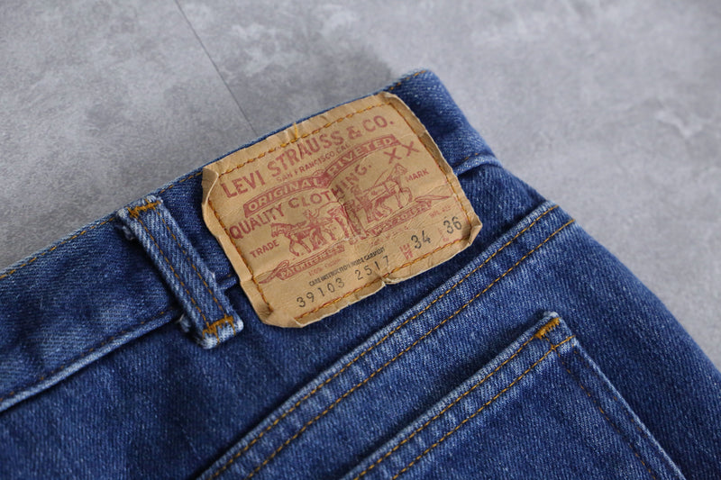 1980s Levi's 517 saddleman jeans