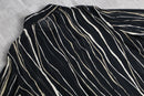 art stripe rayon sheer shirt