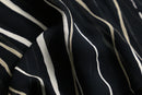 art stripe rayon sheer shirt