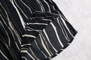 art stripe rayon sheer shirt