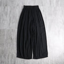 washer pleats easy wide pants