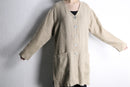 no collar linen long jacket
