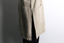 no collar linen long jacket