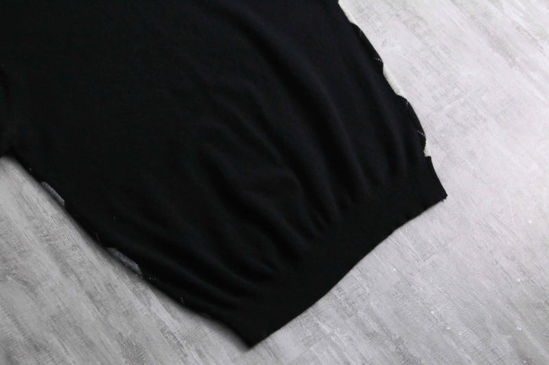 2000s argyle all cashmere knit