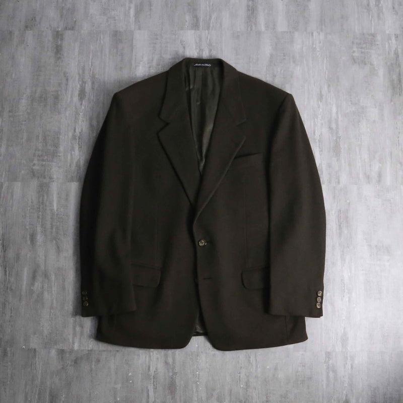2000s cashmere mix wool 2B single tailored jacket