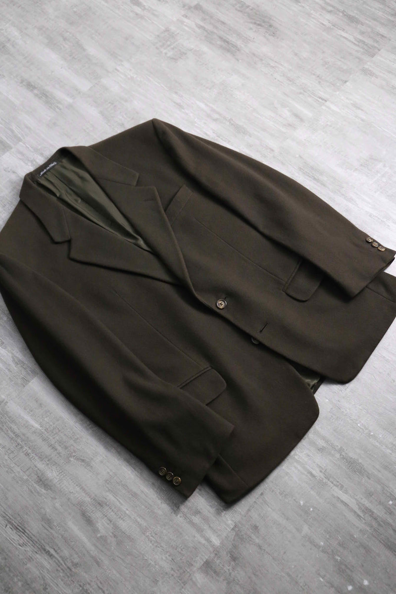 2000s cashmere mix wool 2B single tailored jacket