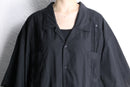 black oversized guayabera shirt