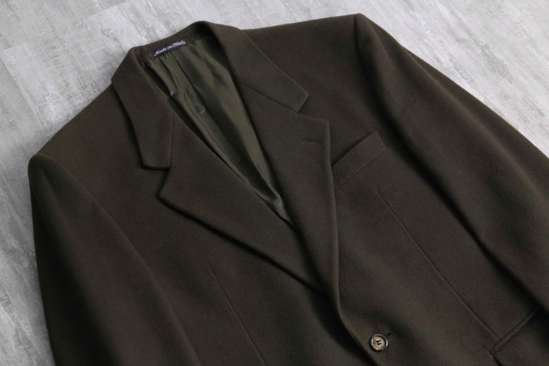 2000s cashmere mix wool 2B single tailored jacket