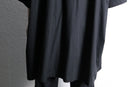 black oversized guayabera shirt