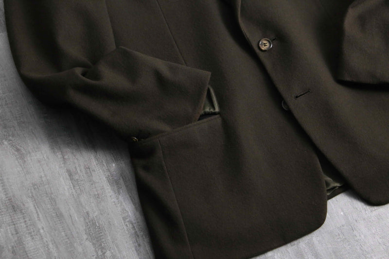 2000s cashmere mix wool 2B single tailored jacket