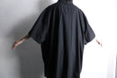 black oversized guayabera shirt