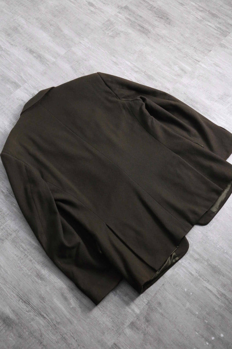 2000s cashmere mix wool 2B single tailored jacket